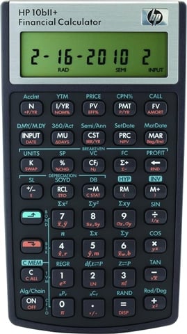 10bII Financiële Rekenmachine