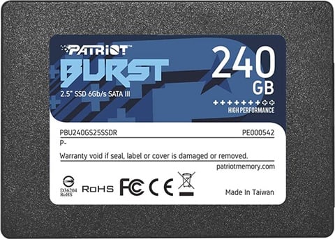 Burst (PBU240GS25SSDR) 240GB SATA 2.5" SSD
