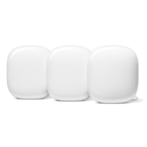 Google Nest Wifi Pro 6E Tri-Band Mesh Router (3-pack, Snow)