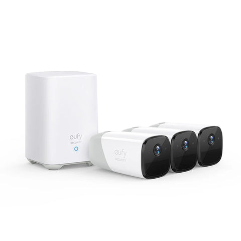 EufyCam 2 Pro 2k - 3 Camera Kit With HomeBase 2