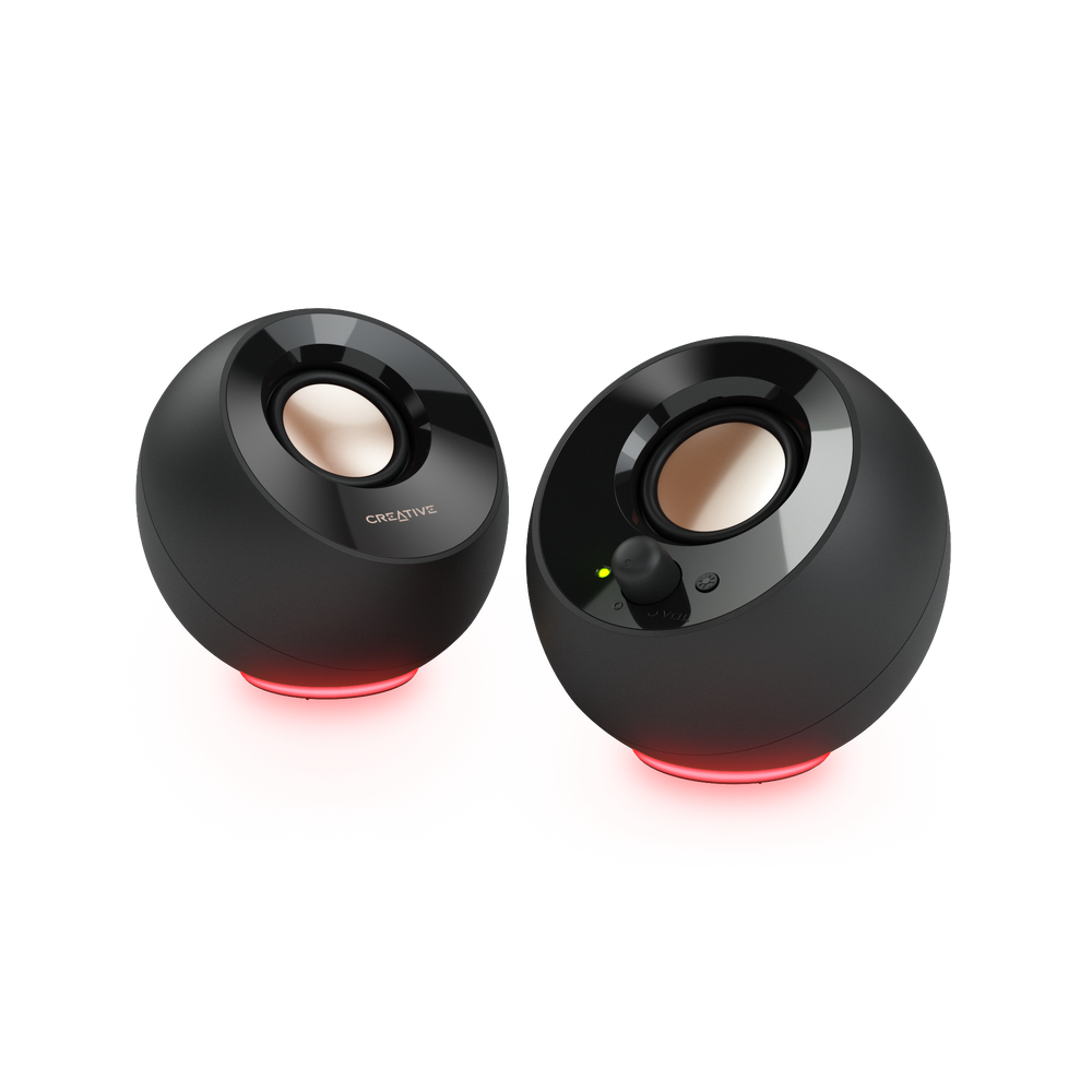 Pebble SE 2.0 USB-C RGB PC Speaker Black