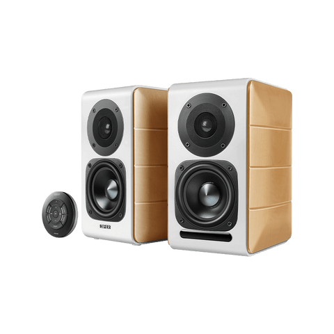 S880DB Active Bookshelf Speakers with Bluetooth - White