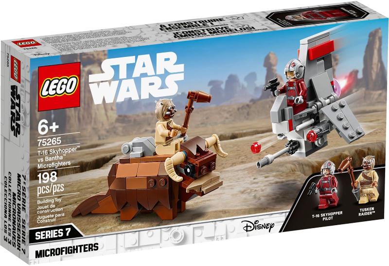 T-16 Skyhopper vs Bantha Microfighters #75265