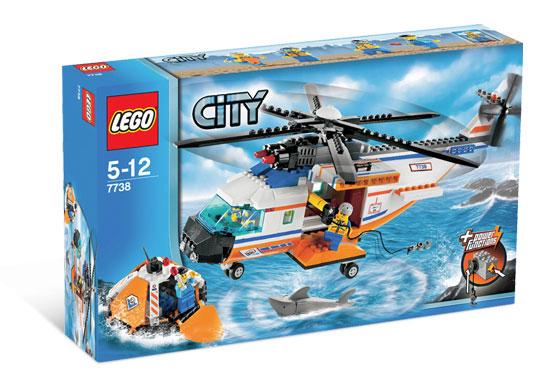 Coast Guard Helicopter & Life Raft #7738