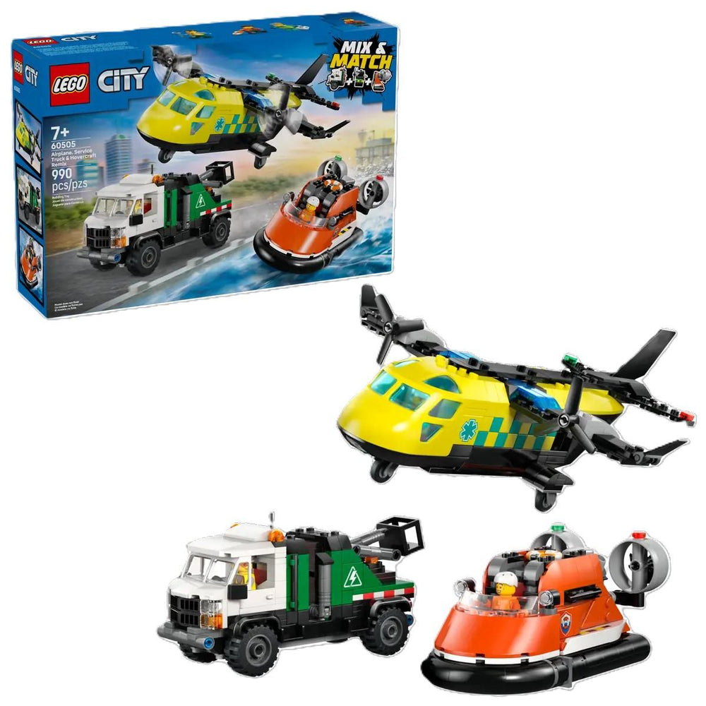 Airplane, Service Truck & Hovercraft Remix #60505