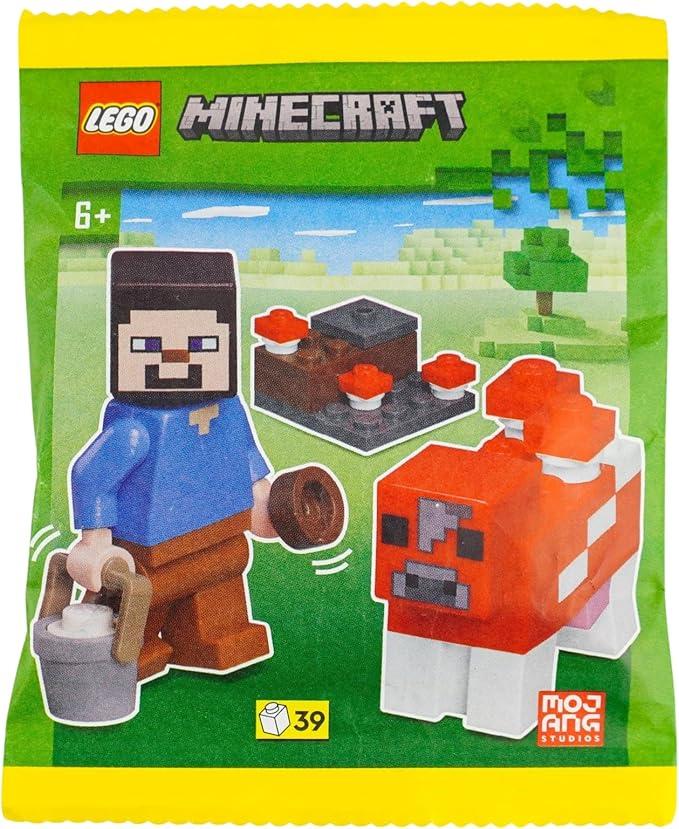 Steve With Mooshroom Cow