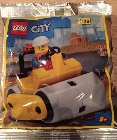 Worker with Road Roller #952210