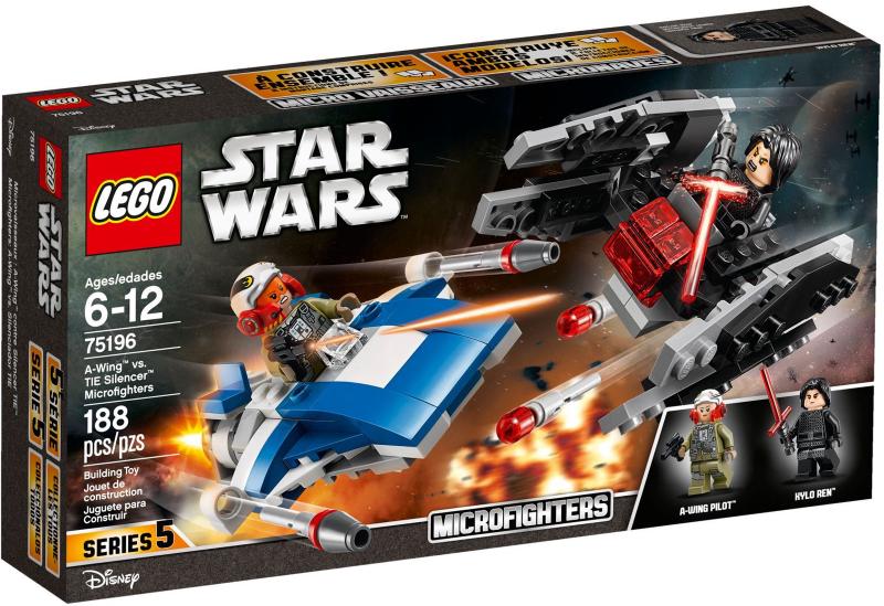 A-Wing vs. TIE Silencer Microfighters #75196