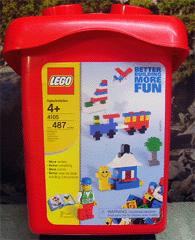 487 Piece Red Bucket #4105
