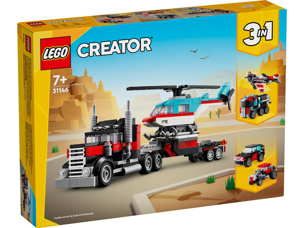 Flatbed Truck with Helicopter #31146