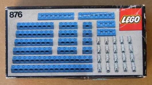 Blue Beams with Connector Pegs #876