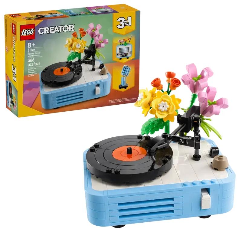 Record Player With Flowers #31172