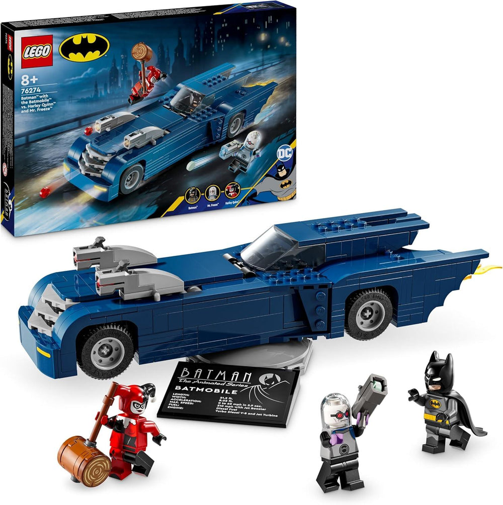 Batman With The Batmobile Vs. Harley Quinn And Mr. Freeze #76274
