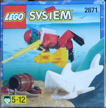 Diver and Shark #2871