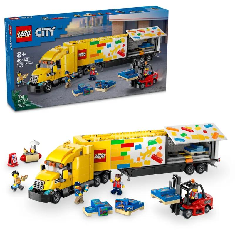 Yellow Delivery Truck #60440