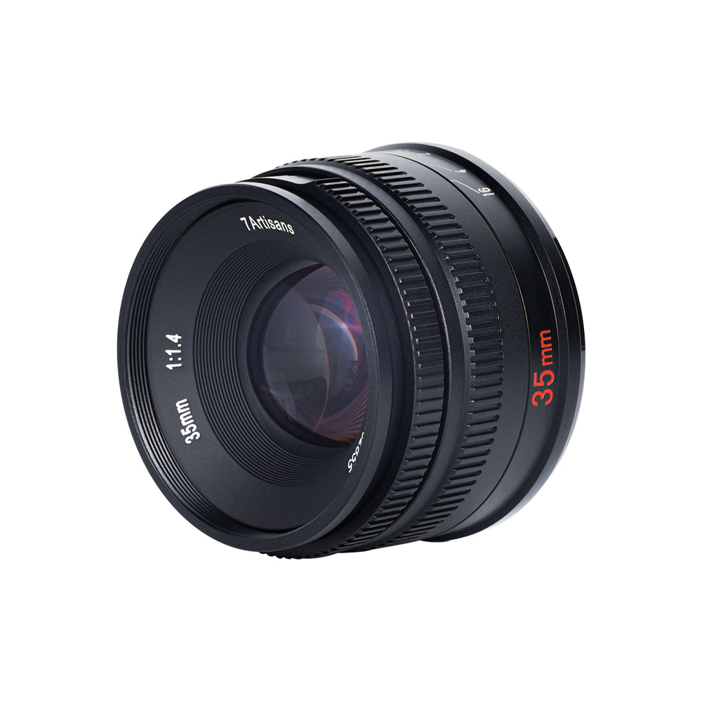 7Artisans 35mm F1.4 Mark II M43 Prime Fixed Lens (Panasonic)- Zwart