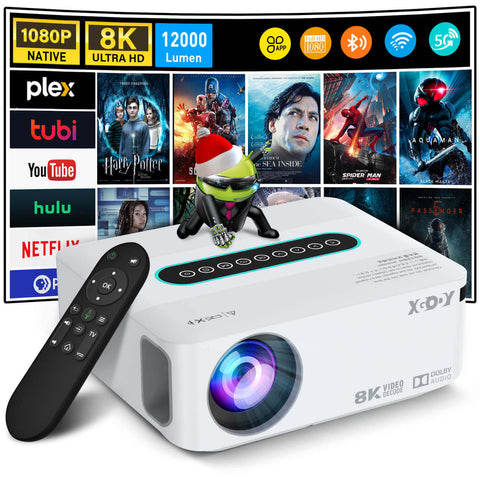 Xgody X1 1920x1080P 8K LED Projector