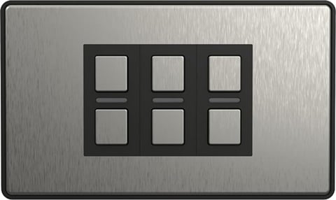 LP53 Wire-Free Scene Smart Switch - Stainless Steel (6 Button) A