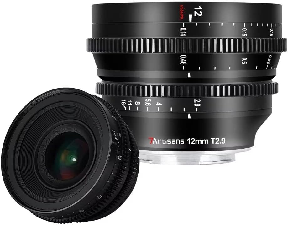 7Artisans 12mm T2.9 Large Aperture APS-C Ultra Cine Lens(Fuji X)