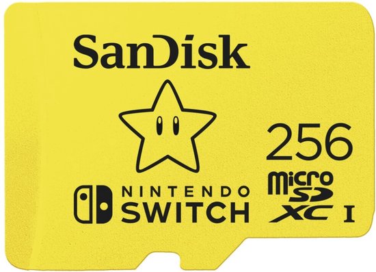 SanDisk Nintendo Switch 256GB microSDXC Card Pikachu UHS-I