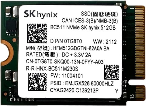 BC511 HFM256GDHTNI 256GB 2242 M.2 SSD