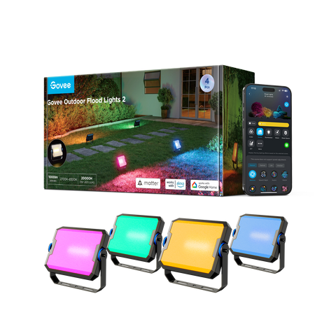 Govee Outdoor Flood Lights 2 - Pack of 4