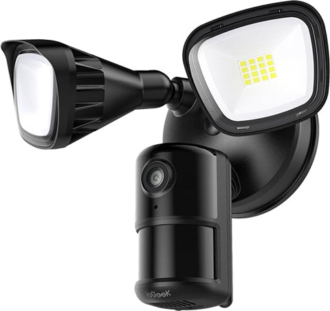 ZY-E1 Wired Floodlight Security Camera - Black