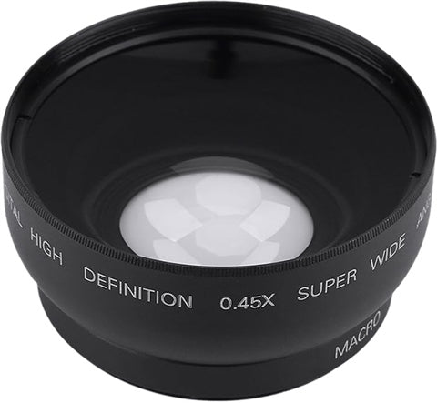 52mm TRU DIGITAL Wide Angle Lens Black W/ Macro 0.45X