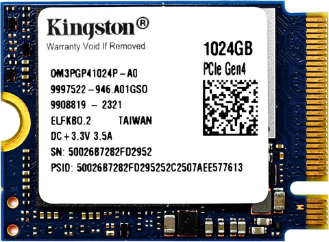Kingston OM3PGP41024P-A0 1TB NVMe M.2 2230 SSD