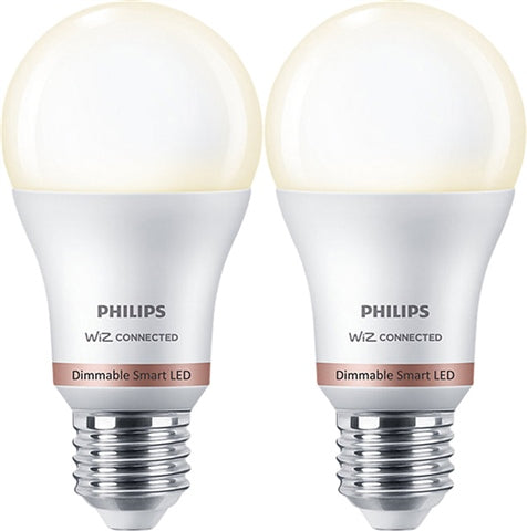 Wiz Bulb 8W (Eq.60W) A60 E27 Smart Bulb (2 Bulbs)