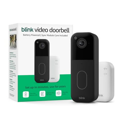 Blink Video Doorbell 2e generatie met Sync Module - Zwart