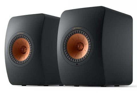 KEF LS50 Wireless II Active Bookshelf Speaker (Pair) - Carbon Black