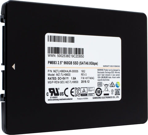 PM883 MZ7LH960HAJR 960GB SATA 2.5"