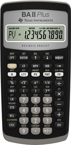 BA II Plus Financiële Rekenmachine