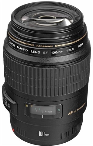 EF 100mm f/2.8 USM Macro Black Lens