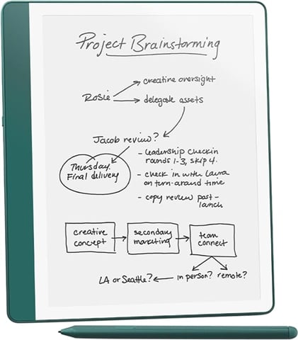 Kindle Scribe 64GB (2024) w/Premium Pen - Metallic Jade