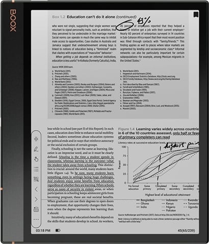 Note Air 3 B/W E Ink 10.3 64GB eReader+Stylus - Black, WiFi B