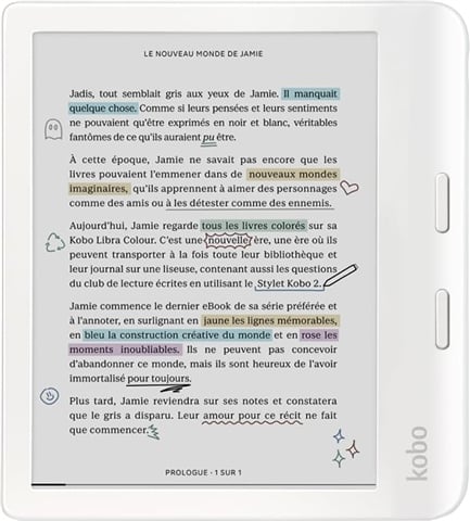 Rakuten KoboLibra Colour 32GB 7" - White, Wifi A