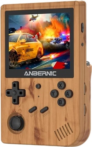 RG351V/RK3326/1GB/64GB microSD/3"/Linux/Wood Grain/B (No Game)