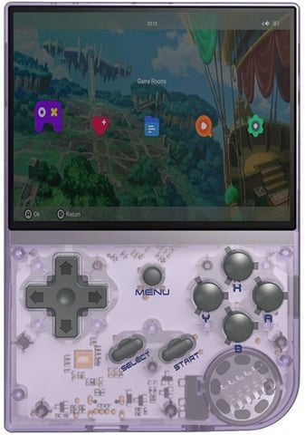 RG35XX/ARM A9/256MB Ram/64GB microSD/3.5"/Linux/Purple/B(No Game)