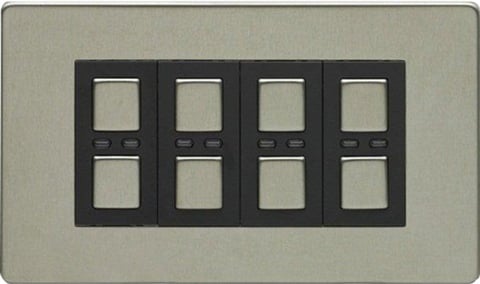JSJSLW440SS 4 Gang 1-way Dimmer 210W - Stainless Steel