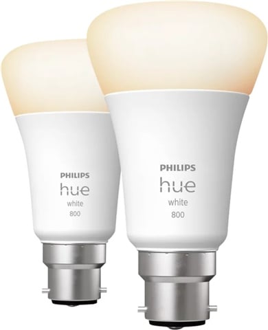 Hue A60 B22 800 White Smart LED Bulb (2 x9W)