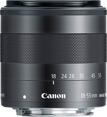 EF-M 18-55mm f/3.5-5.6 IS STM Black Lens