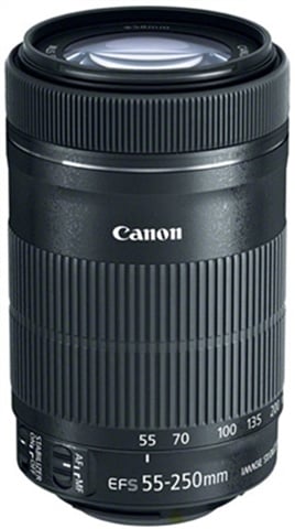 EF-S 55-250mm f/4-5.6 IS STM Black Lens