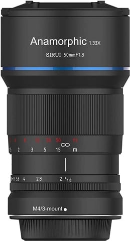 50mm f/1.8 Anamorphic 1.33x Lens (M4/3 Mount)