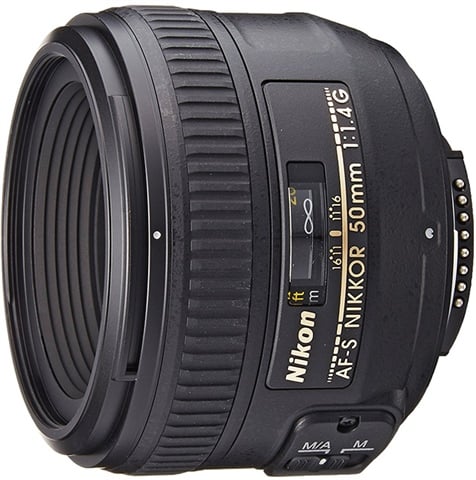 AF Nikkor 50mm f/1.4 Plastic Focus Black Lens