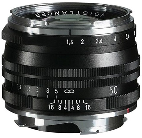 Nokton 50mm F/1.5 II VM Vintage Line Black MC Lens (M-Mount)