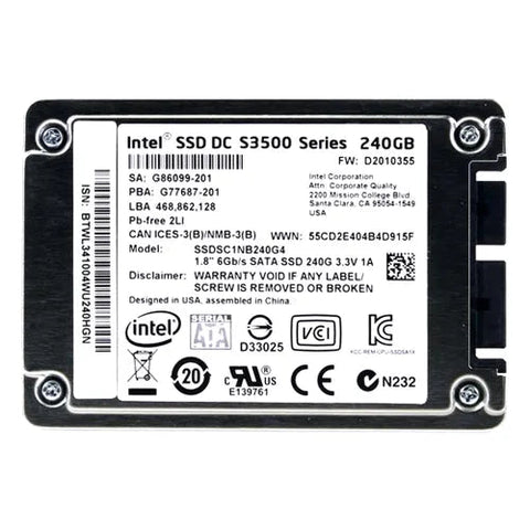 Intel SSD DC S3500 240GB SATA 1.8 inch SSDSC1NB240G4