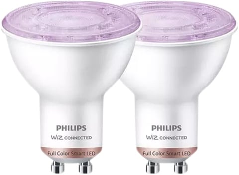 Wiz GU10 Colour Smart LED Bulb, A (Pack of 2)