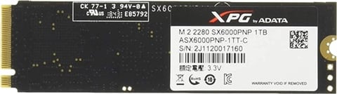 XPG SX6000 1TB 2280 NVMe M.2